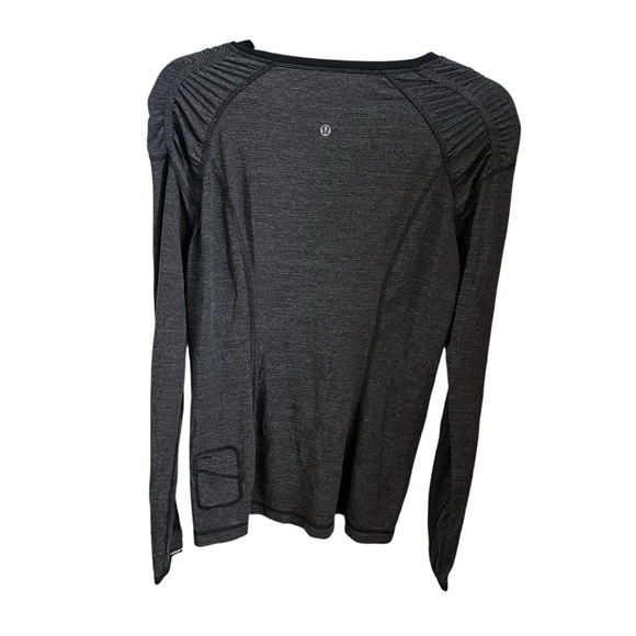 LULULEMON Ruched and Ruffle Long Sleeve Workout Top - Picture 3 of 11